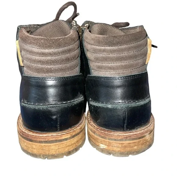 Bull Boxer Mens Holten Dark Leather Chukka Boots US Size 12 Black Dark Brown - Picture 7 of 11